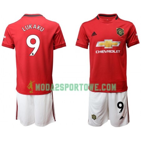 Koszulka Manchester United Lukaku 9 Dziecięcy Domowe Stroje Piłkarskie 2019/20 Krótki Rękaw